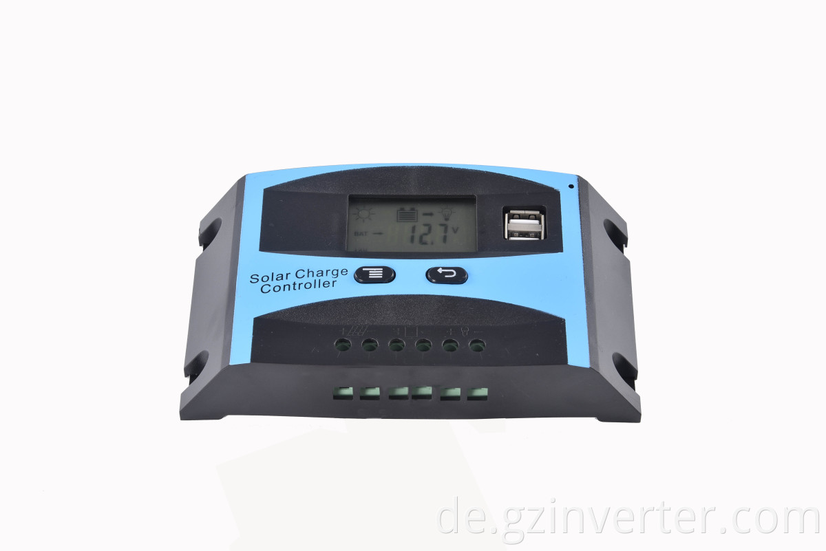 Solarladungscontroller 10A PWM -Batterieregler 12V 24 V DC für das Solarstromsystem zu Hause